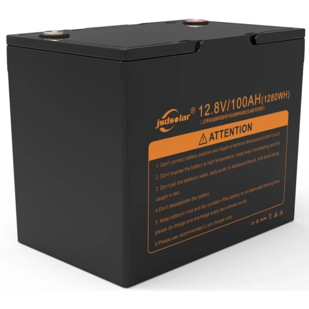 JSDSOLAR J12100 Battery 12V, 100Ah with Bluetooth