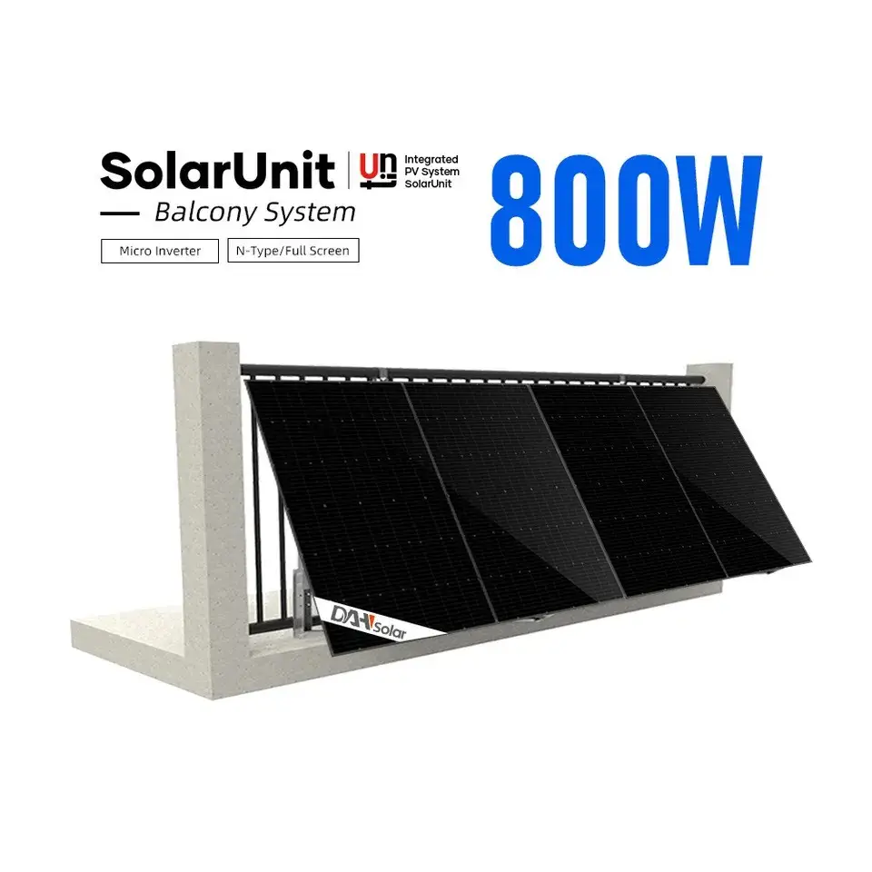 DHT-M56X10-420W 2X Solar Panel + DHN-SU800D-G0 Solar Inverter